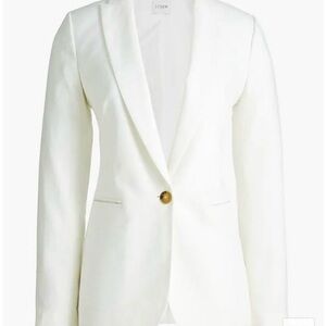 J. Crew Women's Ivory Blazer with Single Button